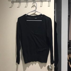 Black express v neck sweater
